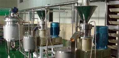 Peanut butter processing line