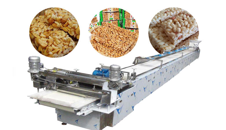 Peanut brittle bar making machine 