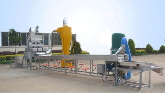 Peanut shelling equipment production line