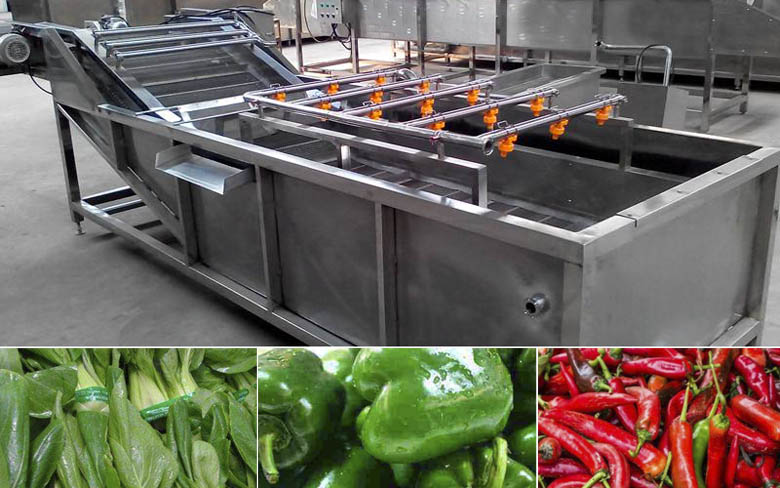 Industrial vegetable washing machine