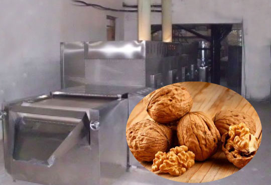 Microwave walnut dryer