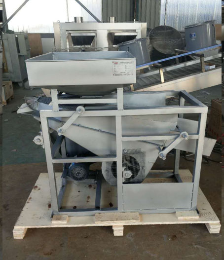 Almond shelling machine