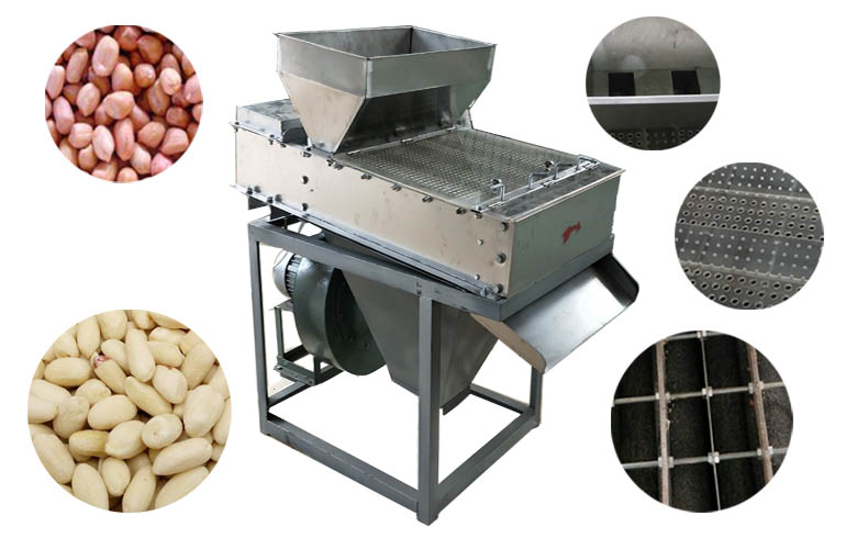 Dry type peanut peeling machine