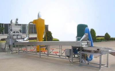 Peanut peeling equipment production line