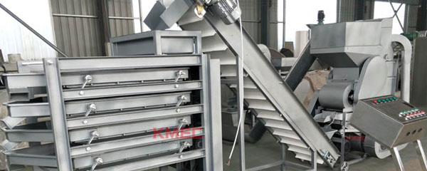 French customer purchased peanut peeling machine production line