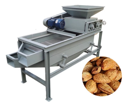 Almond shelling machine