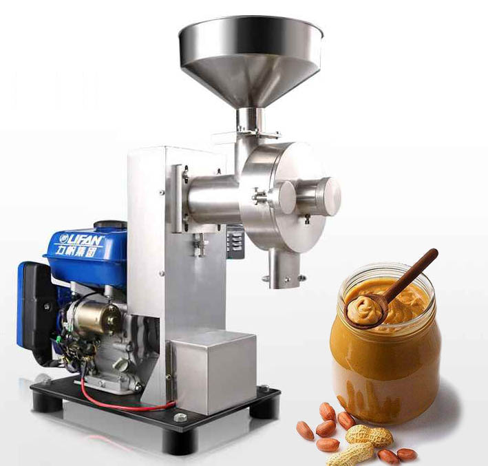 Gas engine peanut butter machine