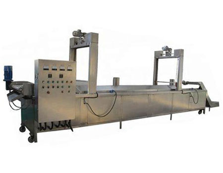 Industrial continuous large frying line peanut frying machine