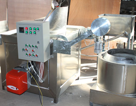 Continuous Peanut Frying Production Line, Industrial Frying Machine Manufacturer