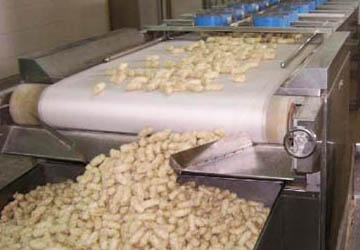 Process flow of large peanut dryer with shell
