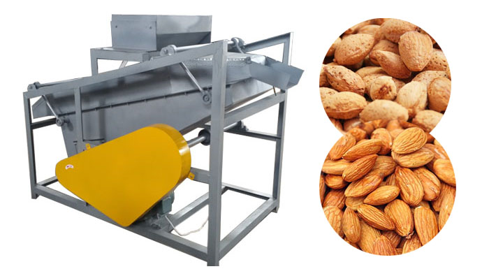 Almond shelling machine