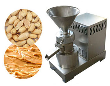 What is the output of peanut butter machine related to?