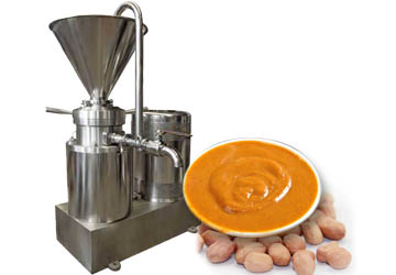 Peanut butter making machine with circular pipe