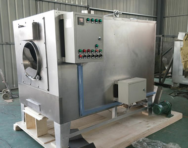 Romanian customer ordered sesame roasting machine from our company