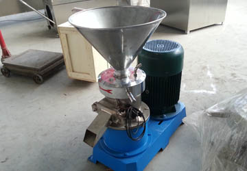 Client of Zimbabwe ordered four Model 130 peanut butter machines