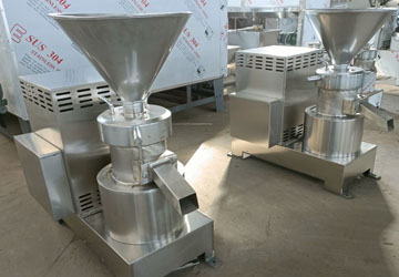 The selection of peanut butter machine with different materials