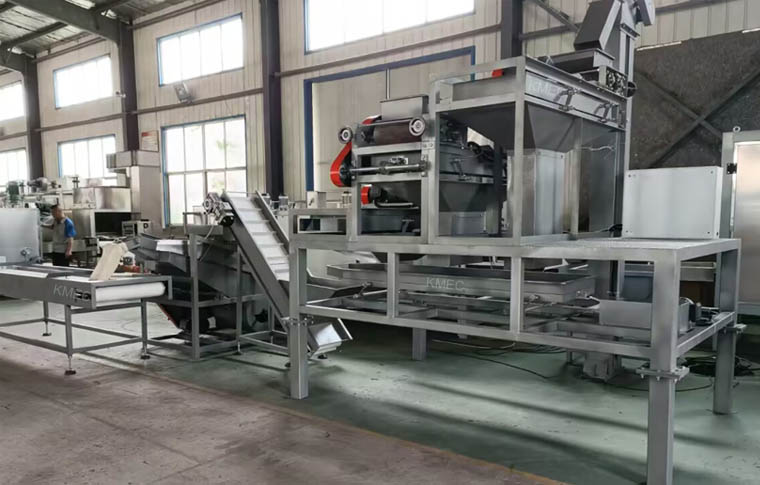 Almond shelling machine production line