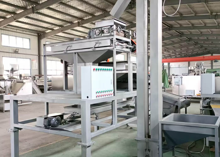 Almond shelling machine