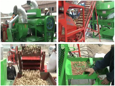How to reduce the dust when peanut sheller works