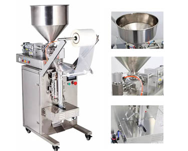 Semi-automatic vertical peanut butter filling machine