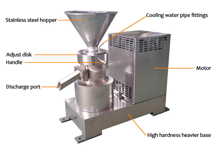 Stainless steel peanut butter machine