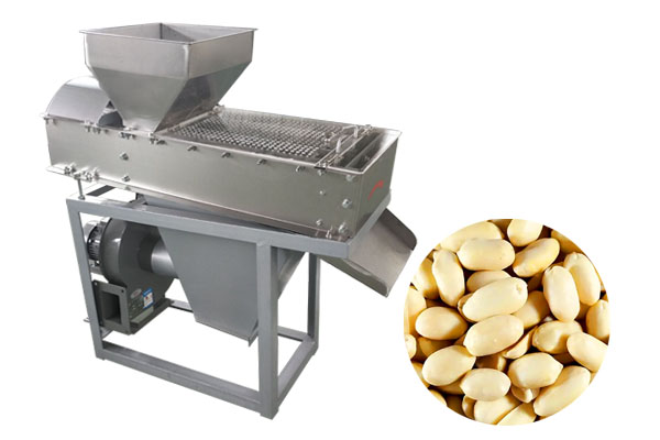 Roasted peanut peeling machine