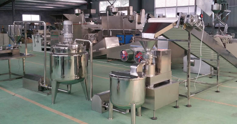 Automatic peanut butter production line