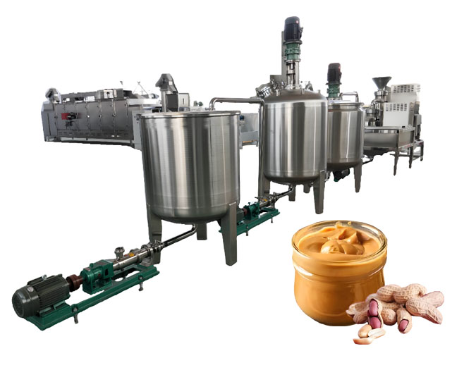 In what aspects is the flexibility of peanut butter production line reflected?