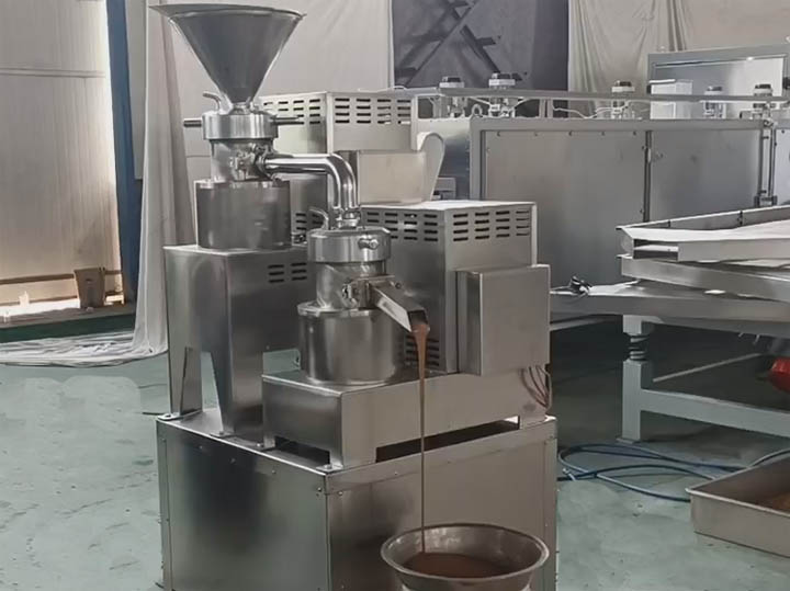 How to adjust the gap between the grinding discs of peanut butter machine?