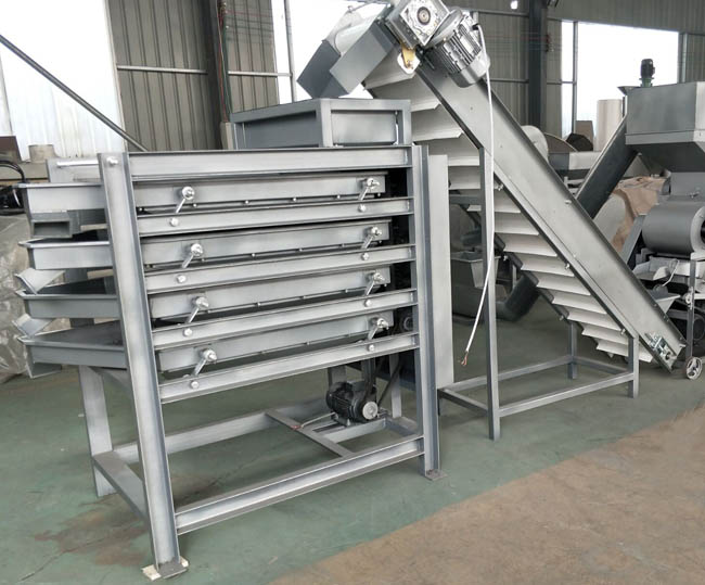 Peanut sieving machine
