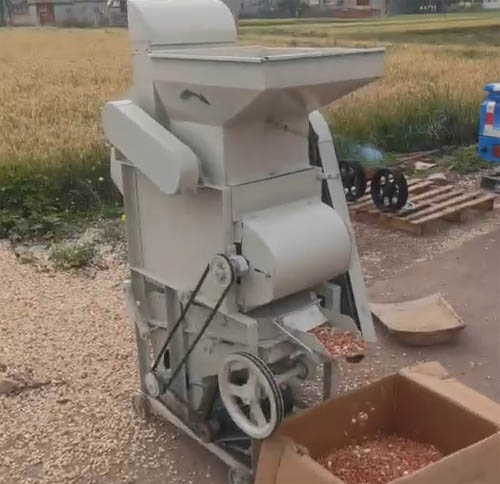 Test Run of the Peanut Shelling Machine