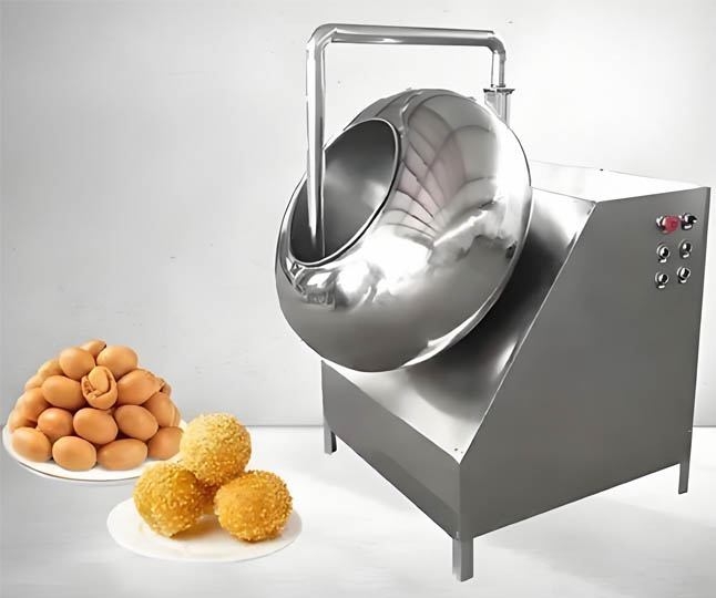 Peanut coating machine